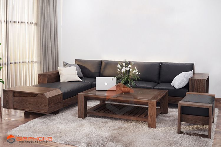 Bộ sưu tập các mẫu sofa gỗ sồi hiện đại cho phòng khách