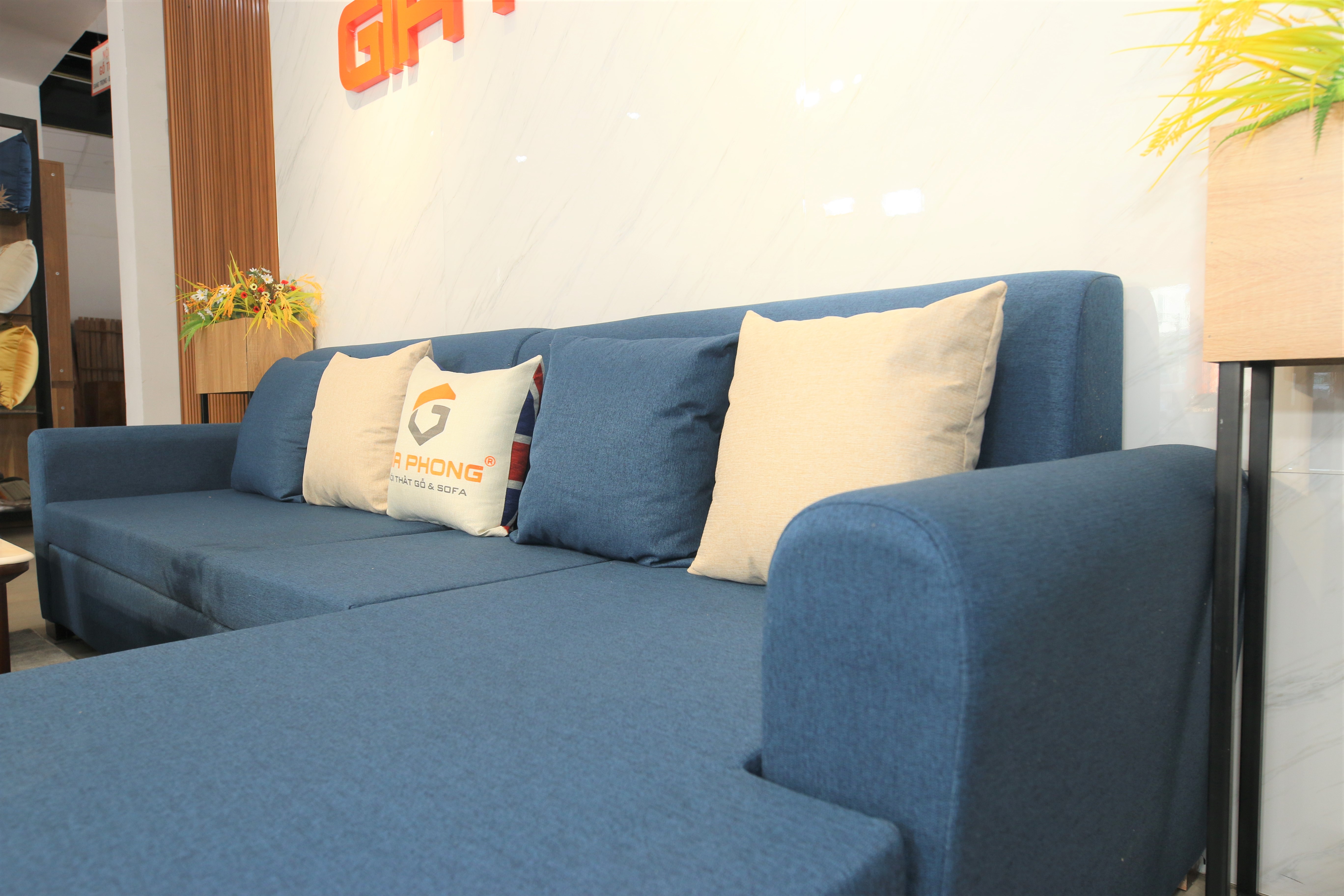 sofa nỉ tay vuông SF1907