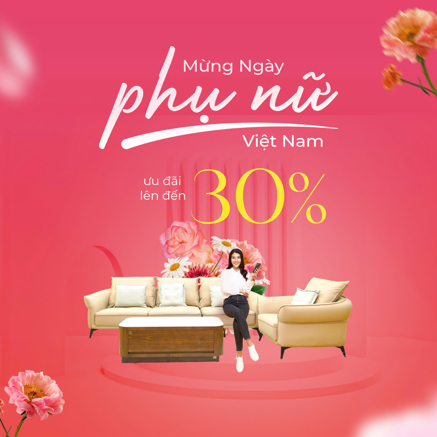 Mừng ngày Phụ Nữ Việt Nam Giảm đến 30%