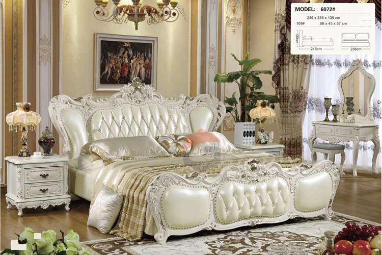 Giường ngủ tân cổ điển 6072#