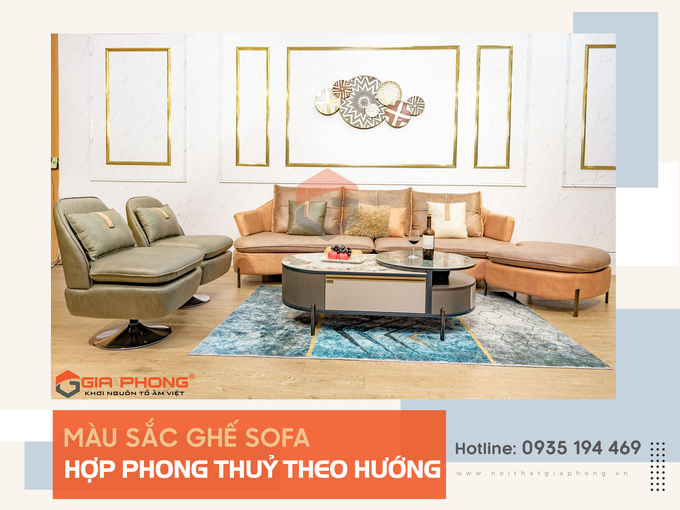 CHỌN MÀU SOFA HỢP PHONG THỦY NĂM 2023.