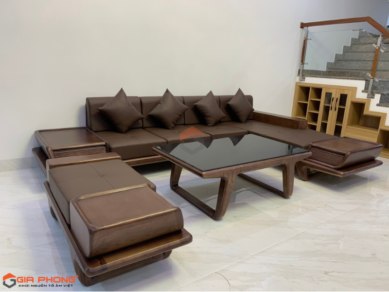 Bàn giao Bộ sofa gỗ cho khách hàng  anh Thuận tại Cẩm Lệ - Đà Nẵng