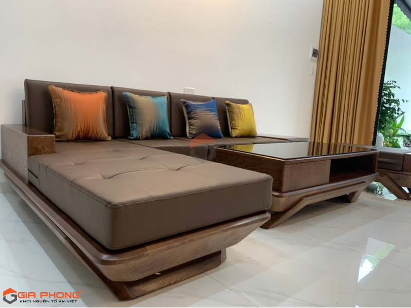 Bàn giao Bộ sofa gỗ cho khách hàng chị Tin tại Quảng Nam