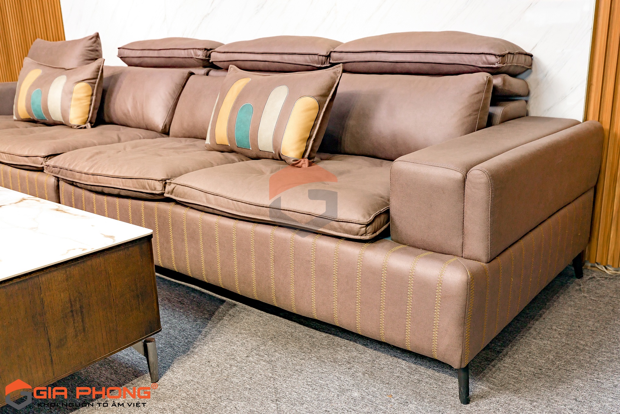 Sofa Da Nhập Khẩu SFNK2132