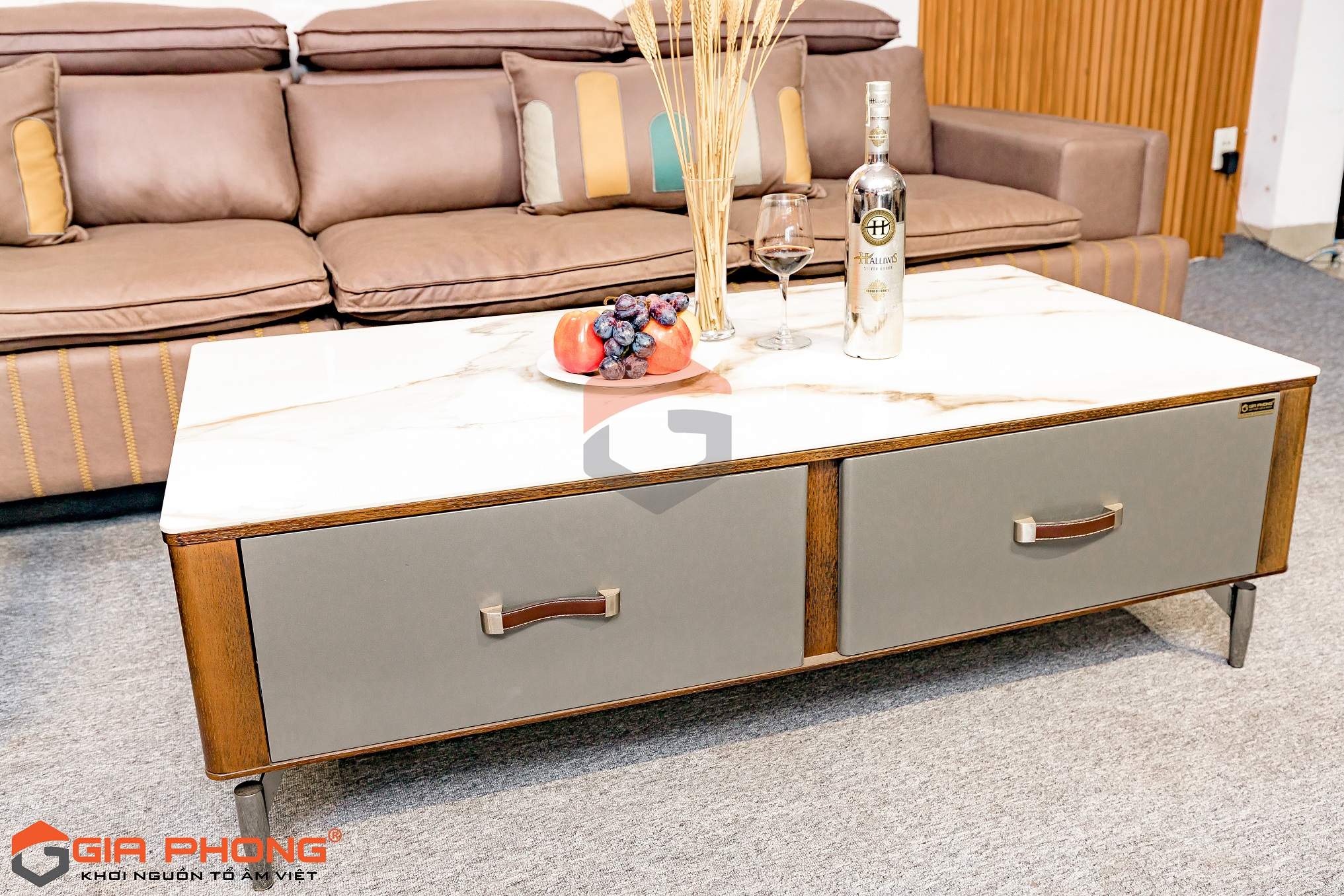 Sofa Da Nhập Khẩu SFNK2132