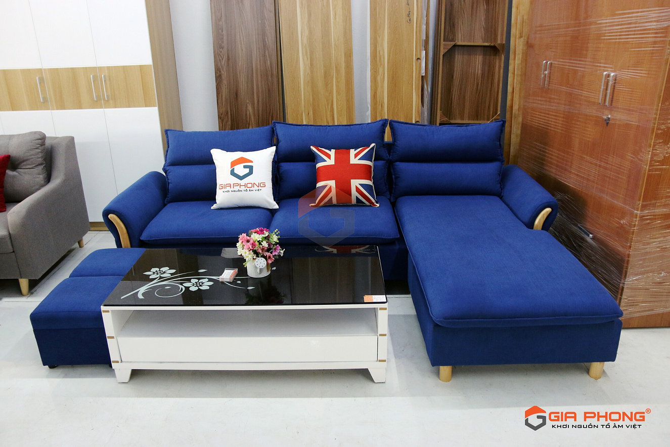 Mẫu ghế sofa gỗ tự nhiên SFG016 kiểu dáng góc L hiện đại