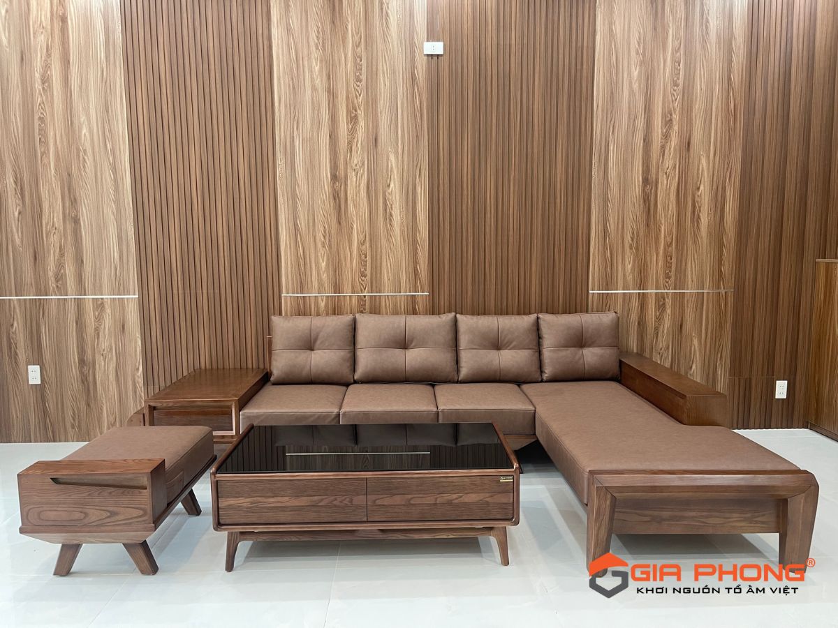 Bàn giao Bộ Sofa Gỗ 178 tại nhà Anh Tuệ