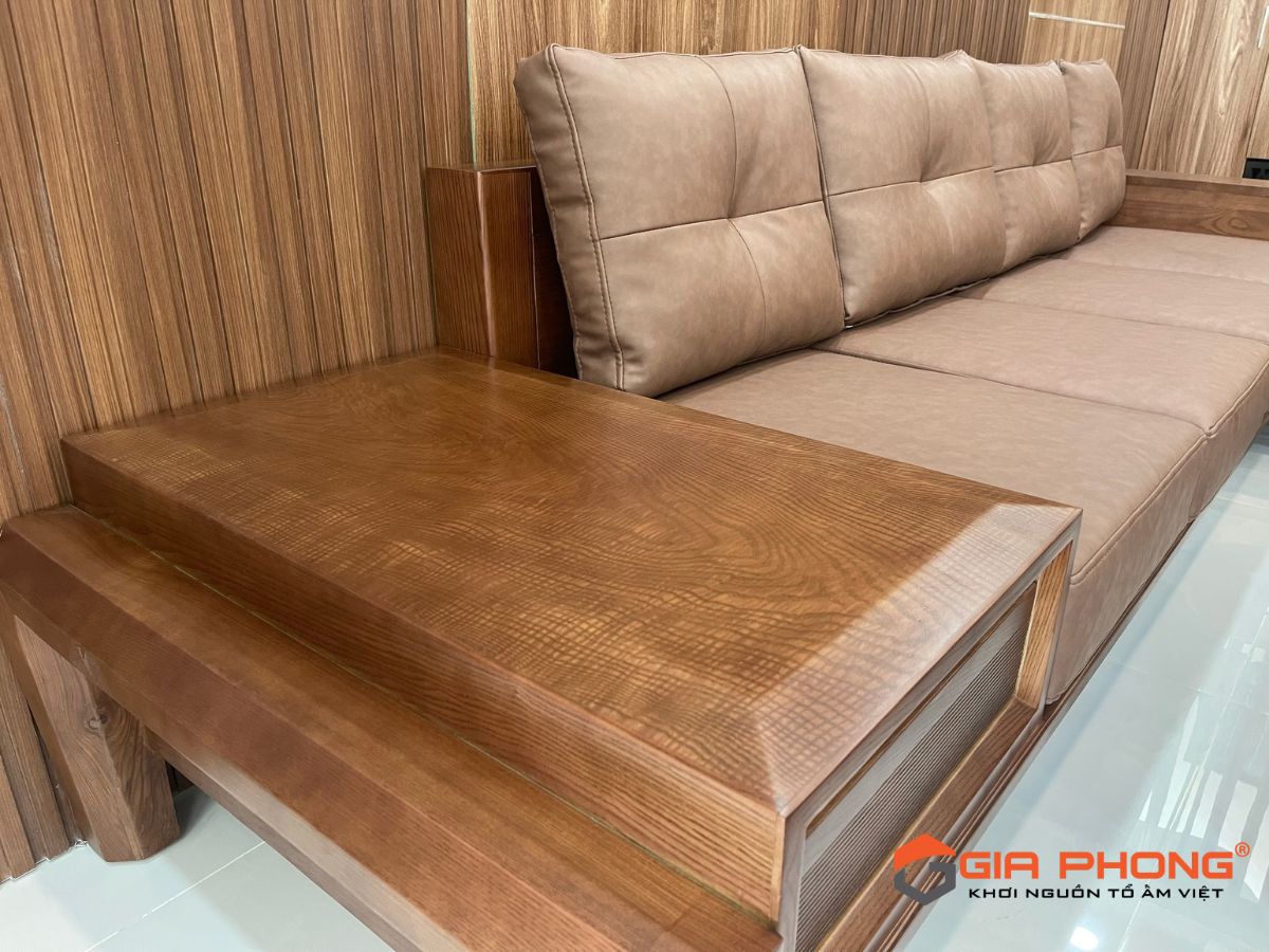Bàn giao Bộ Sofa Gỗ 178 tại nhà Anh Tuệ