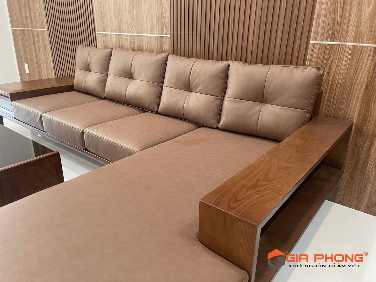 Bàn giao Bộ Sofa Gỗ 178 tại nhà Anh Tuệ