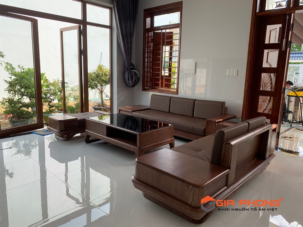 Bàn giao bộ Sofa Gỗ & bàn ăn nhập khẩu