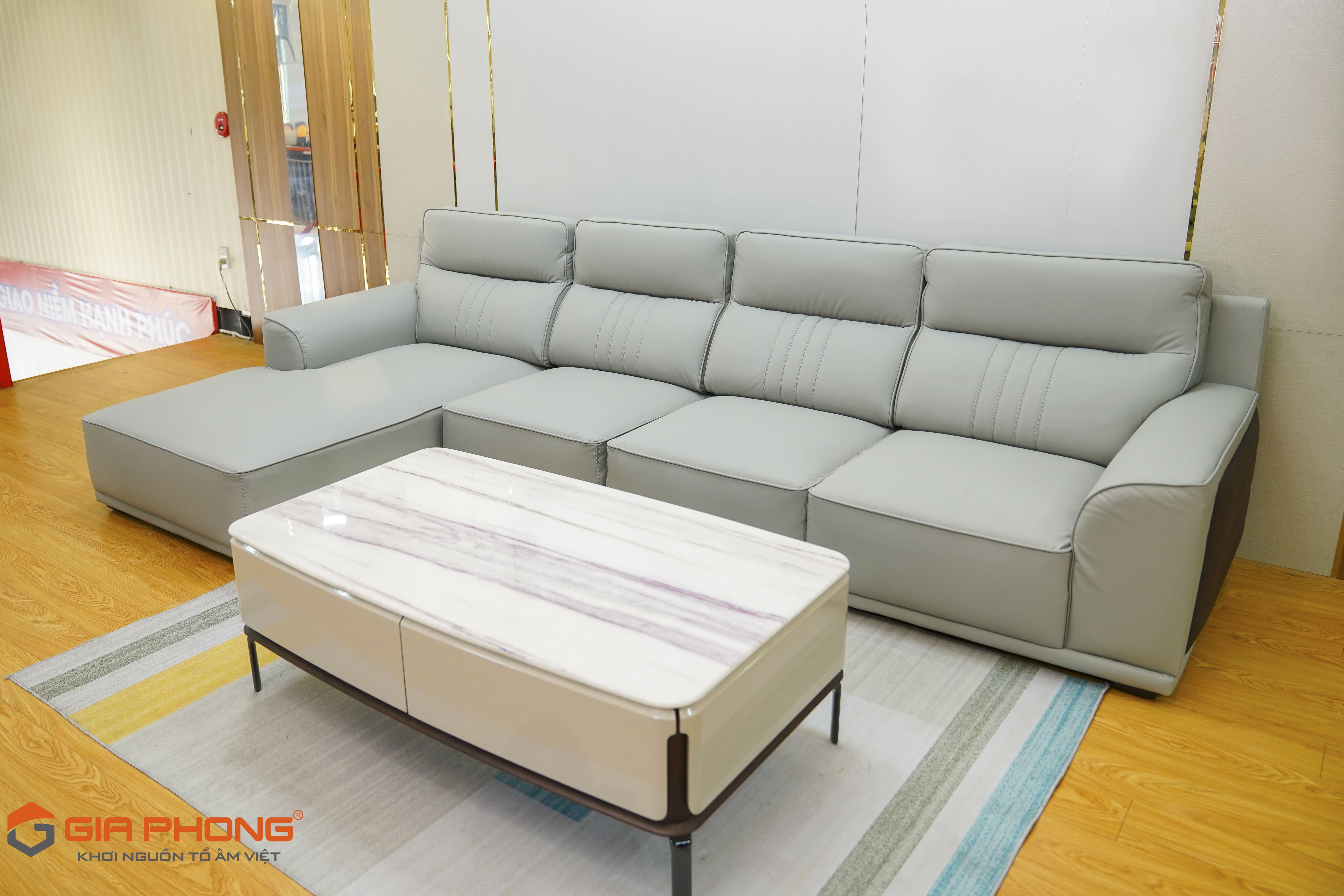 Sofa da kẻ dọc XV03VP