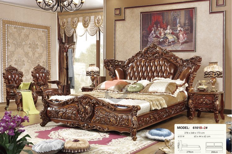 Giường ngủ tân cổ điển 6101B-2#