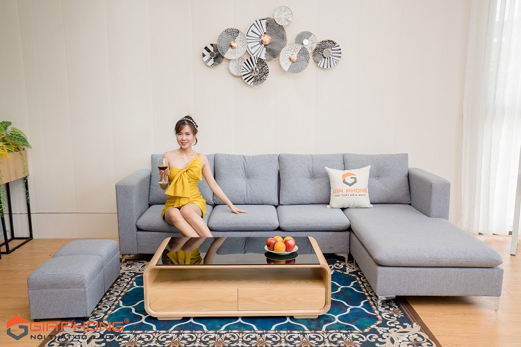 Sofa Nỉ Tay Vuông SF012