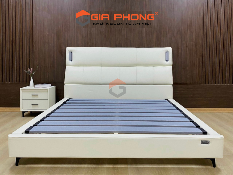 Giường Gỗ Bọc Nệm GBN001