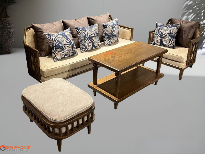 Sofa Gỗ Sồi 004