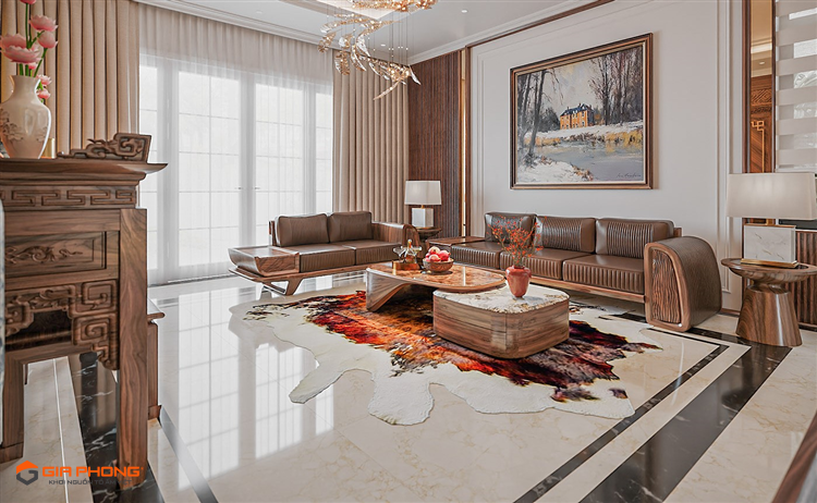 Sofa Gỗ Óc Chó Corina