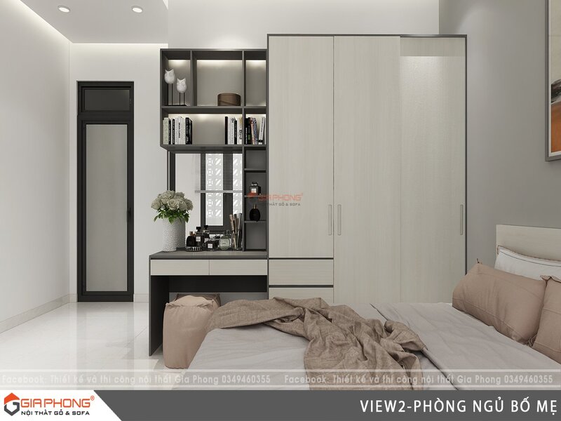 Thiết kế phòng ngủ phong cách hiện đại, xu hướng 2025