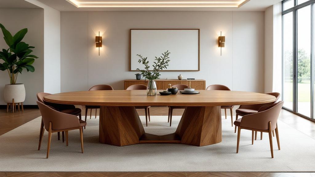  Bộ bàn ăn oval 10 ghế gỗ tự nhiên sồi Mỹ cao cấp.