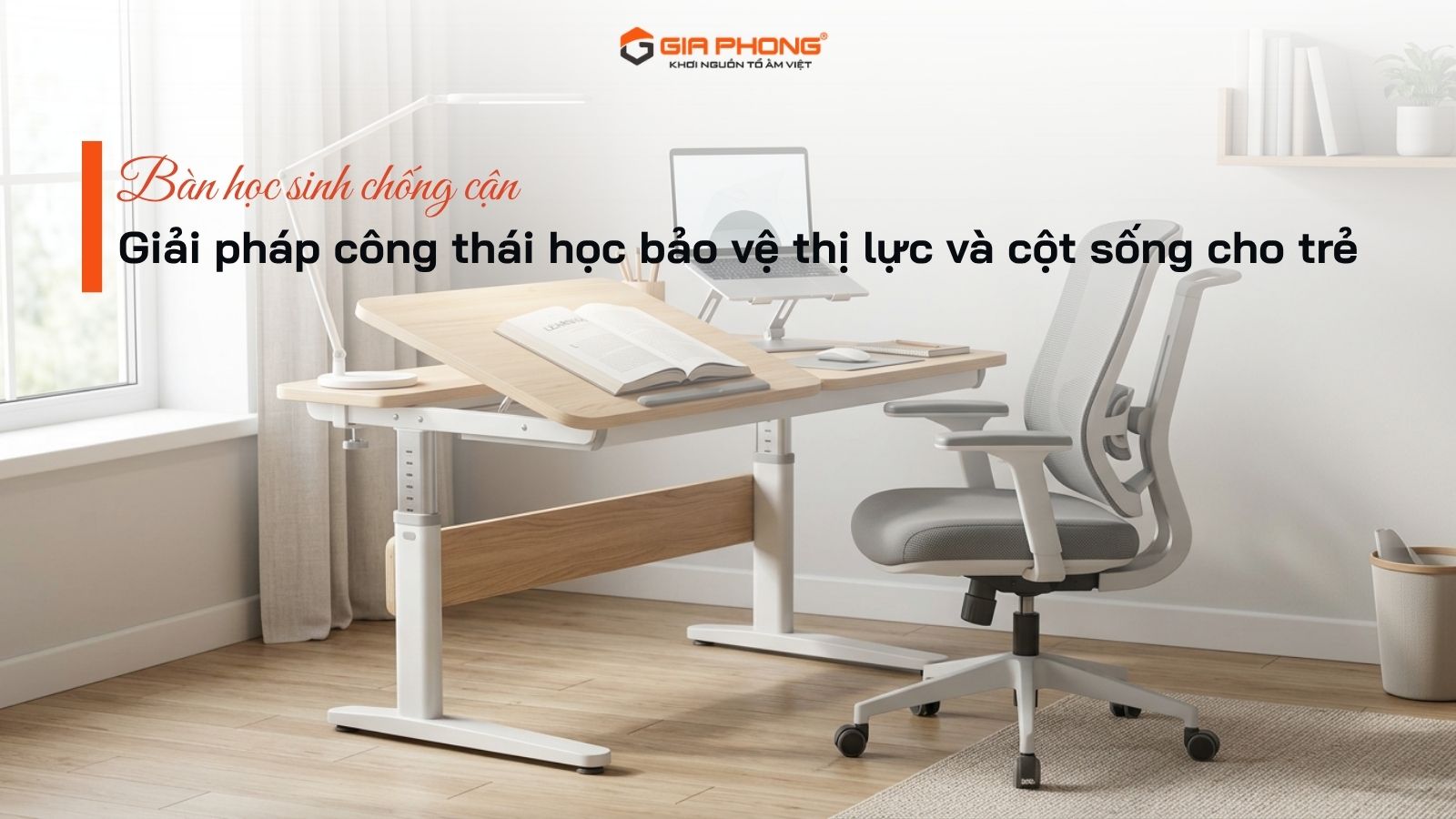 Bàn học sinh chống cận