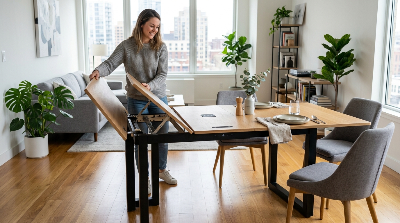 Các Loại Bộ Bàn Ăn Thông Minh Gấp Gọn Phổ Biến Nhất Hiện Nay
