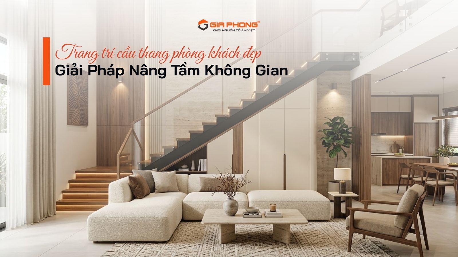 Bí quyết trang trí cầu thang phòng khách đẹp và sang trọng - 5