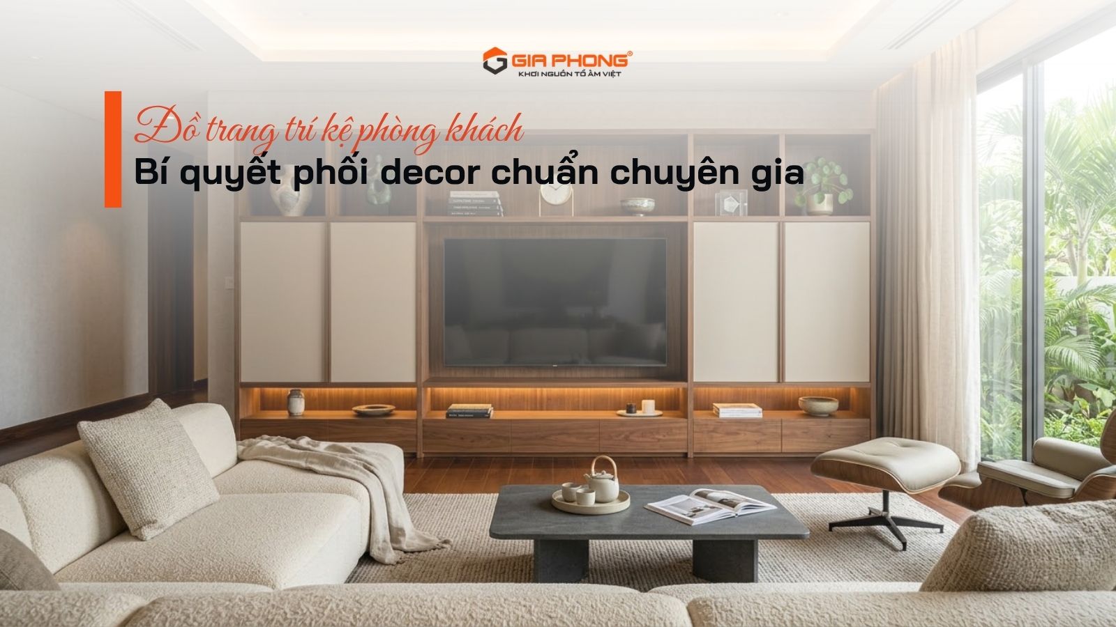 Đồ trang trí kệ phòng khách: Bí quyết phối decor chuẩn chuyên gia - 5