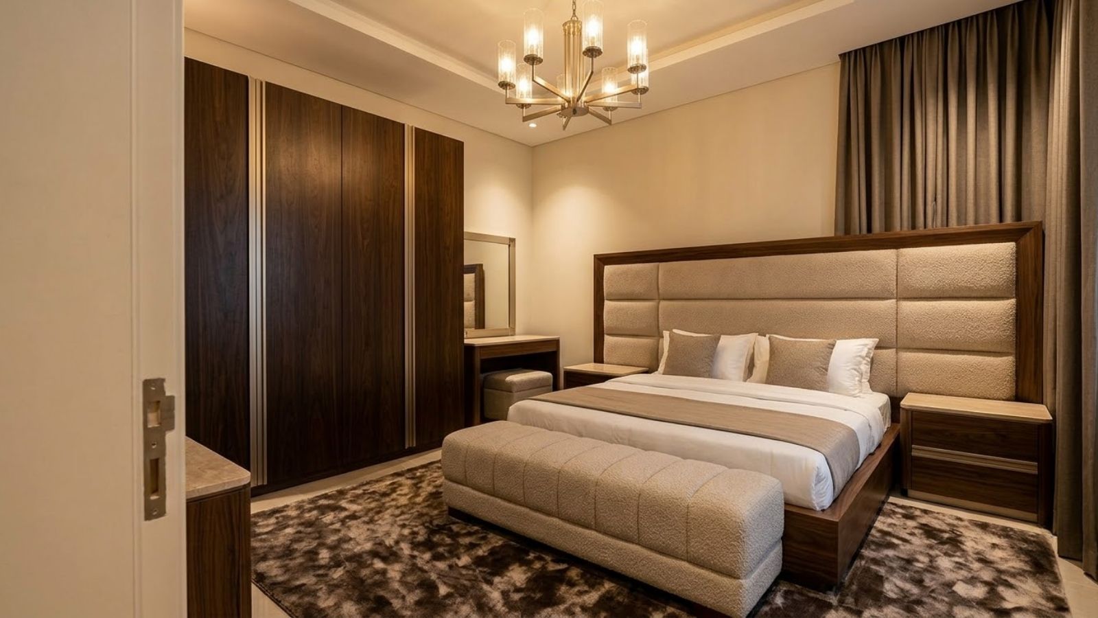 Nội thất quá lớn khiến phòng ngủ 15m2 trở nên chật chộiNội thất quá lớn khiến phòng ngủ 15m2 trở nên chật chội