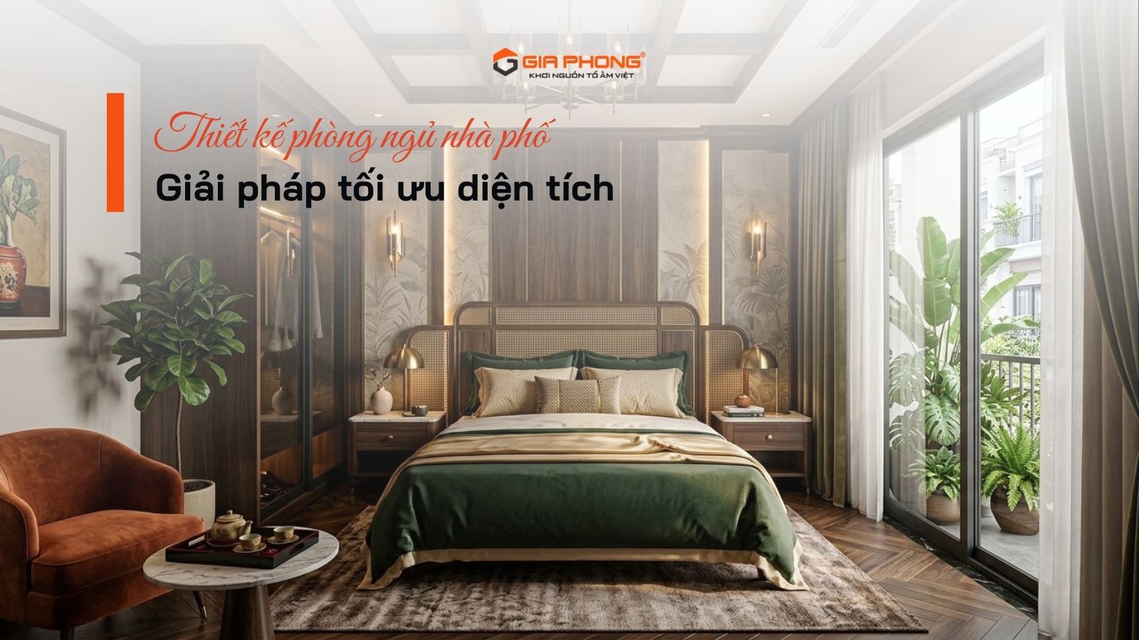 Thiết kế phòng ngủ nhà phố: Giải pháp tối ưu diện tích