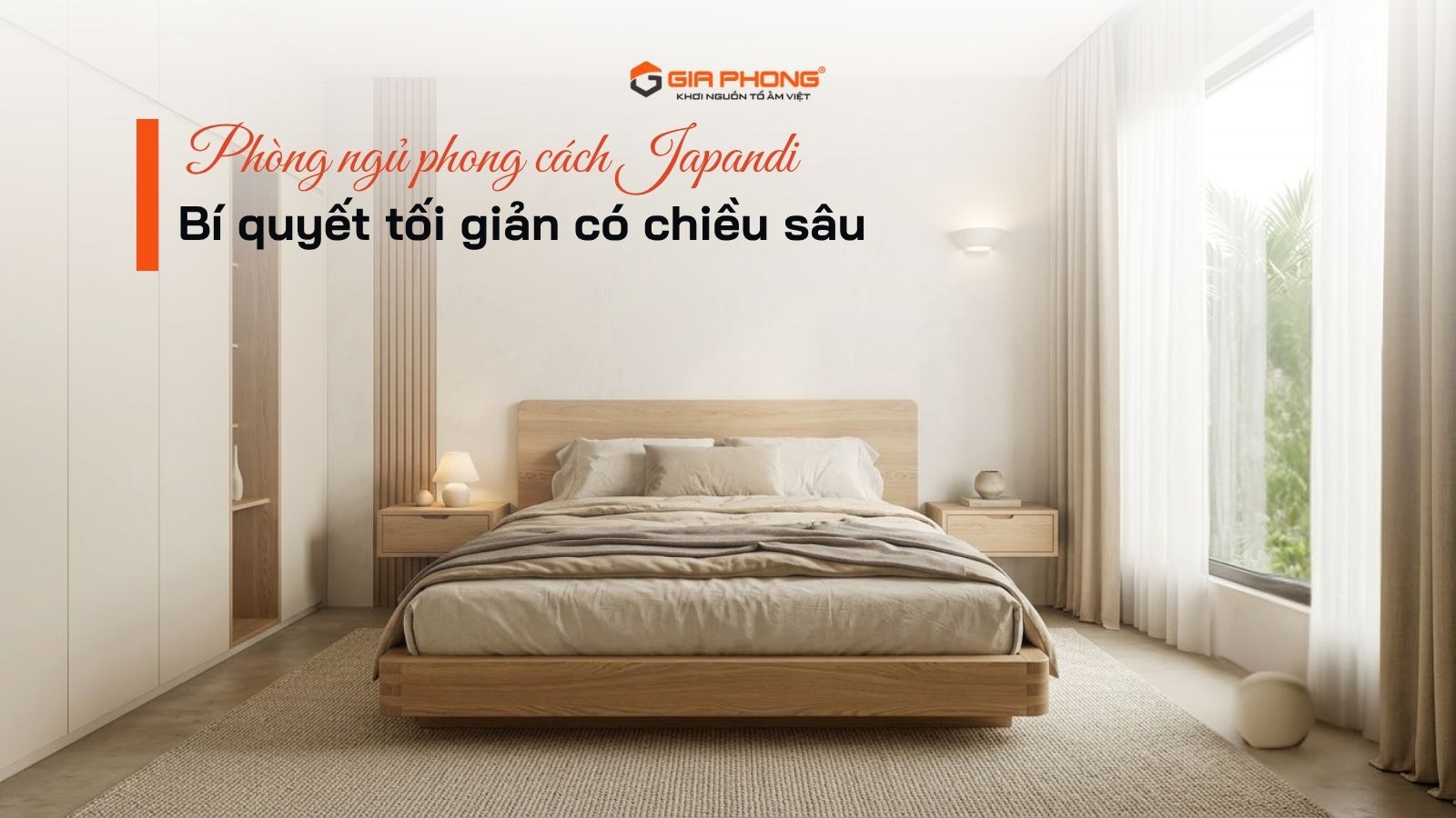 Phòng ngủ phong cách Japandi: Bí quyết tối giản có chiều sâu - 1